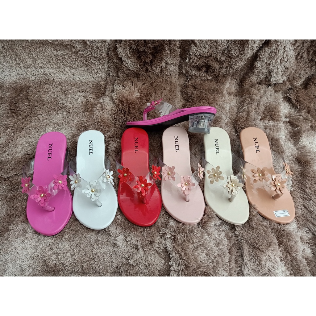 SANDAL ANAK PEREMPUAN HAK KACA 3 CM BECCA