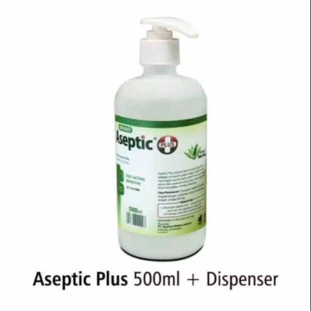 ASEPTIC PLUS ASEPTIK CAIR 500ML DISPENSER PUMP ONEMED ORIGINAL PLUS CAIR