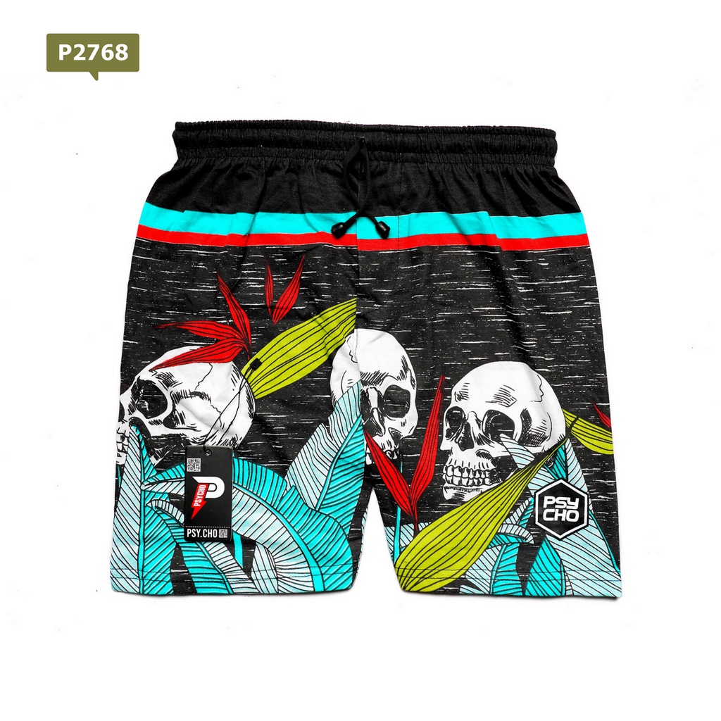 BEST SELLER 1 - PSYCHO BOXER PRIA WANITA| CELANA DALAM PENDEK KOLOR BOXSER PANTAI BAHAN KATUN| BOKSER BRIEF LAKI LAKI DEWASA-GC-X38