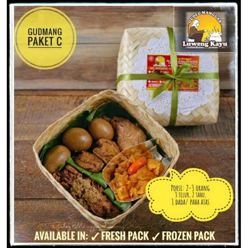 

Paket C Gudeg Manggar Luweng Kayu, ori dari Jogja (porsi untuk 3-4 orang)