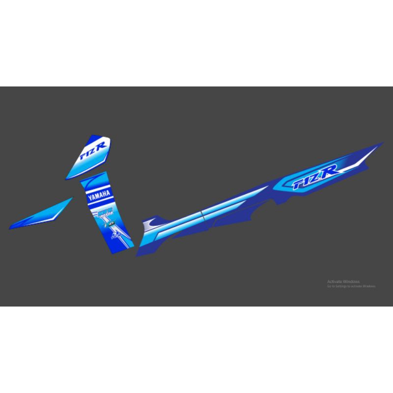 STRIPING FIZ R VARIASI BIRU CUSTOM