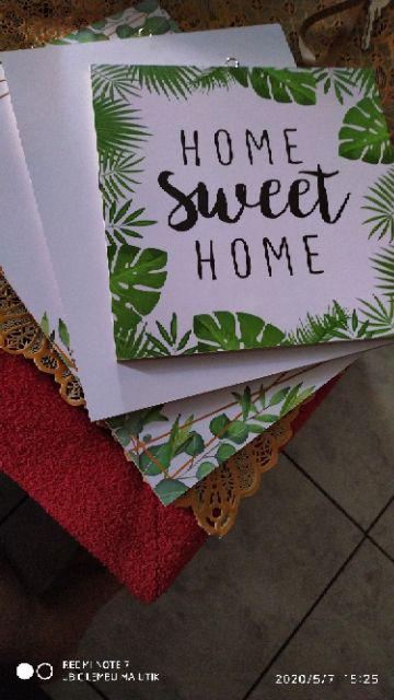 Hiasan Dinding Poster Dekorasi Rumah Tanaman Monstera Pajangan