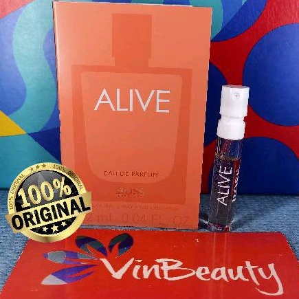 Vial Parfum OriginaL Hugo Boss Alive EDP 1.2 ml For Women Murah