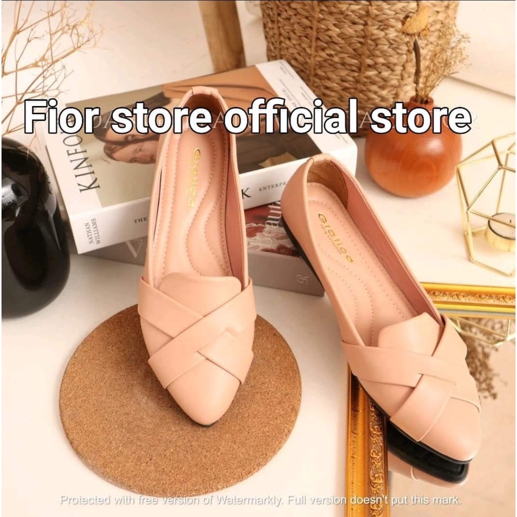 FIOR LOTUS Ballevina Pointed Toe Ballet Flat AR 07 - Fior Store