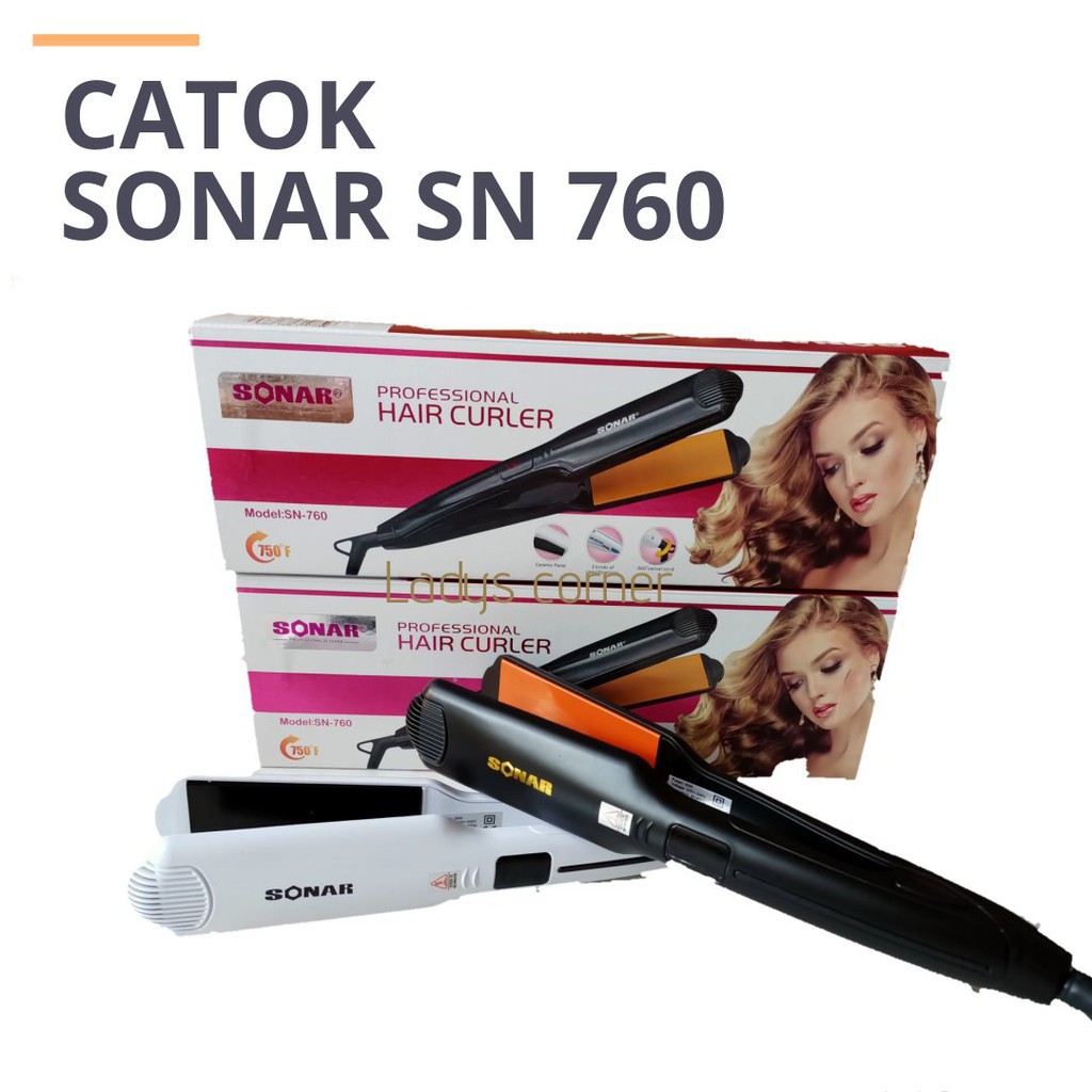 ORIGINAL DIJAMIN Catokan Rambut Sonar 760 / Catokan Rambut Pelurus SN-760 NEW