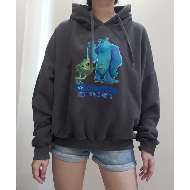 Hoodie Tebal Oversize Preloved Disney Monster University
