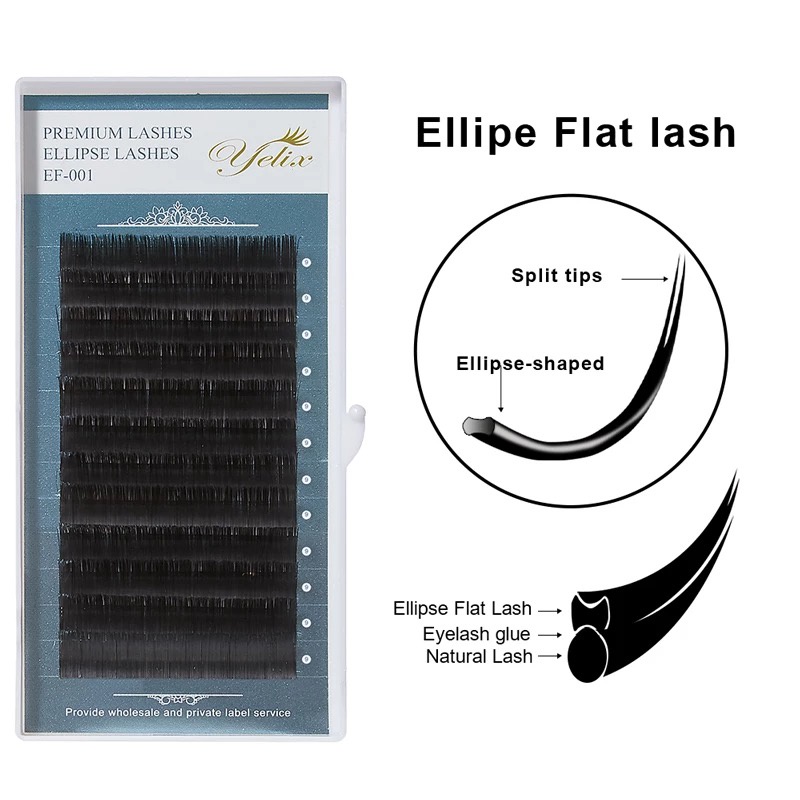 Yelix Premium Ellips Flat Lashes LEMBUT For Eyelash Extansion