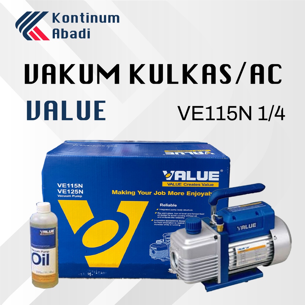 POMPA VAKUM VACUUM AC / KULKAS - VALUE 1/4 HP VE115N