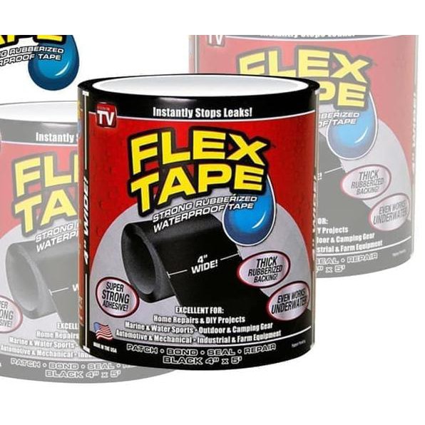 

Ê% Flex Tape 4 Inch Isolasi Ajaib Super Strong Rubberized Waterproof Ê