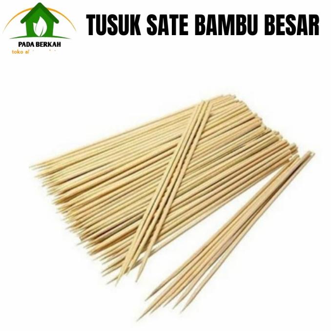 Jual Monggo] Tusuk Sate Bambu Asli Tusuk Sate Murah Isi 70 Tusuk Sate