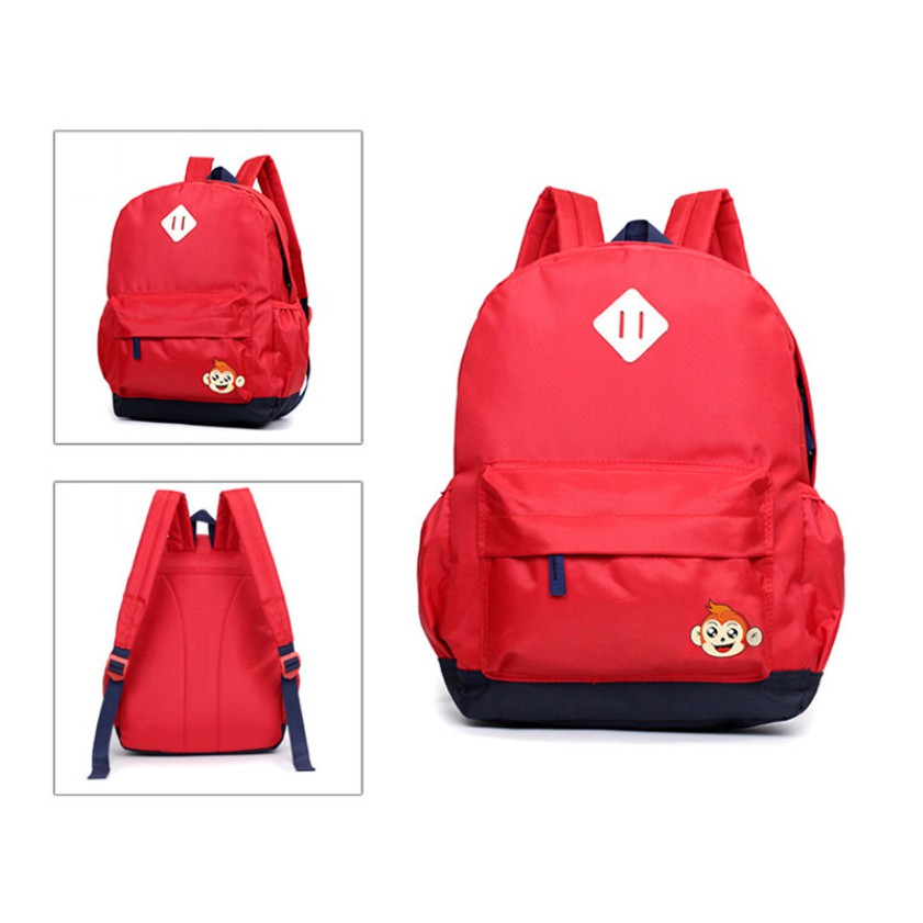 TAS RANSEL MONKEY HITAM DAN MERAH