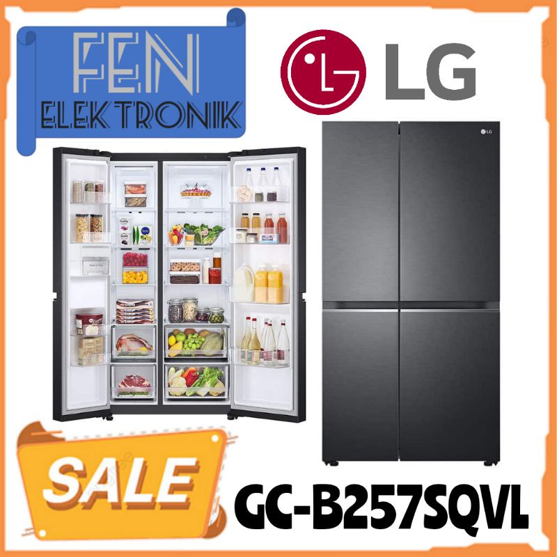 Kulkas LG Side by side GC-B257SQVL LG kulkas GCB257SQVL 257SQVL GCB257
