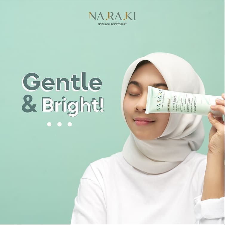 Naraki Face Gel Cleanser Gentle And Bright Halal BPOM Natural Ready Stock Original
