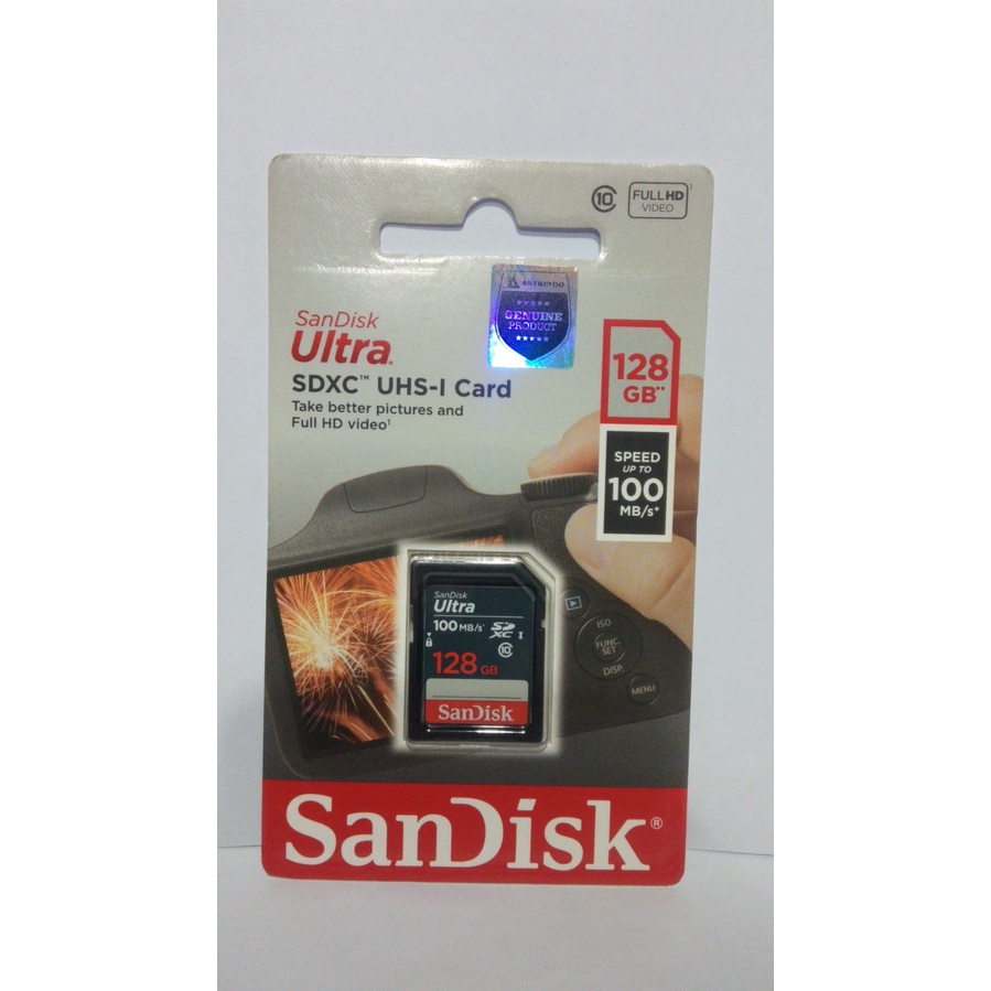 SanDisk 128GB SDCard Ultra 100MB/s SDXC UHS-1 SD Card Class 10 NEW