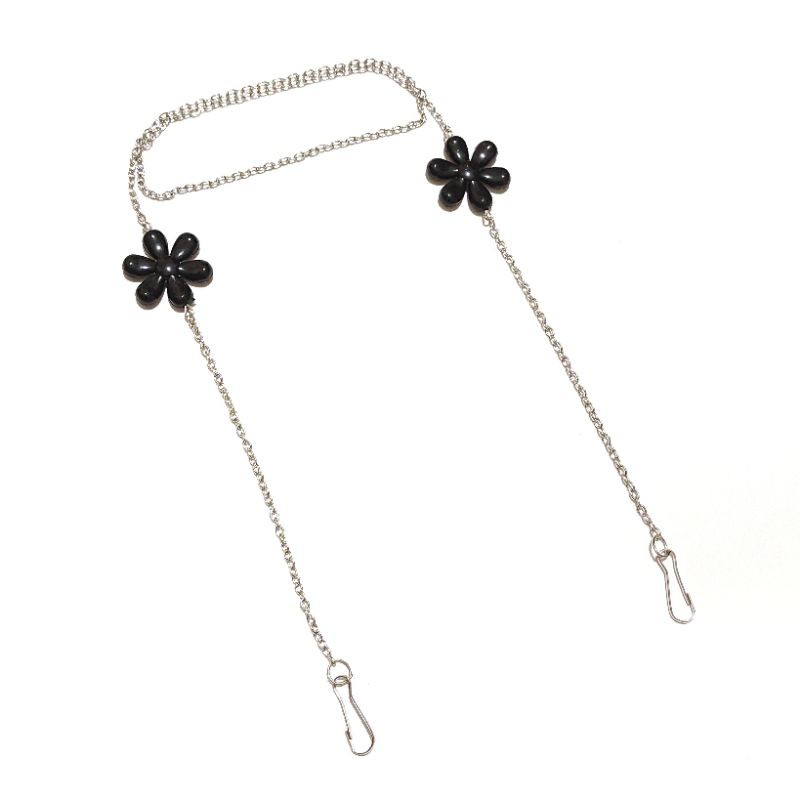 Kalung Gantungan Masker Strap Mask Hanging Liontin Bunga Pastel Flower Charm Rantai Chain