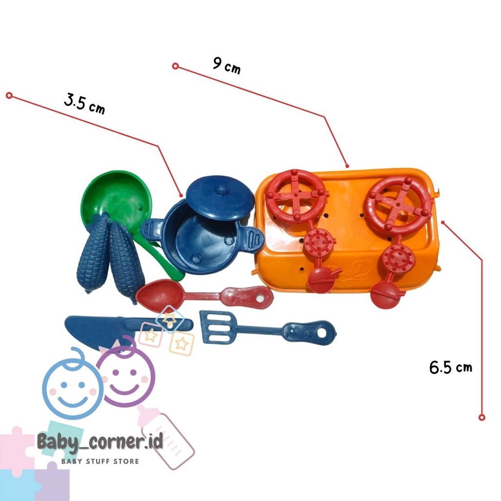 Mainan anak Masak-masakan mini Berbahan Plastik|Mainan Masak Murah| Mainan Sensori Anak
