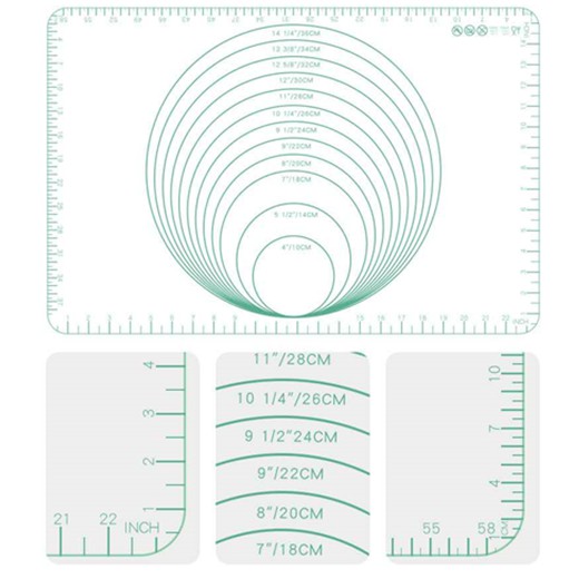Alas Adonan Silikon Baking Mat Tebal Merk Lisse 2mm