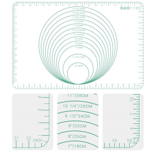 Alas Adonan Silikon Baking Mat Tebal Merk Lisse 2mm