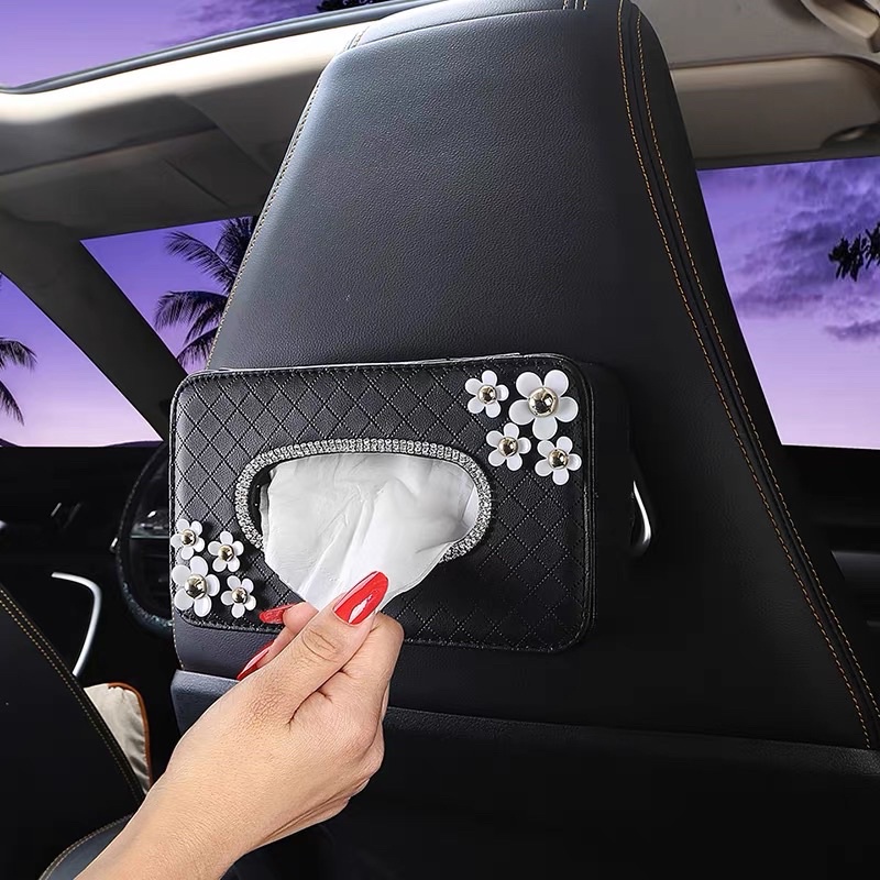 tempat tissue hook gantungan tissue mobil bunga  gantungan tissue mobil Kotak Tempat Sarung Tisu Tissue DAD Passion Flower Gantung