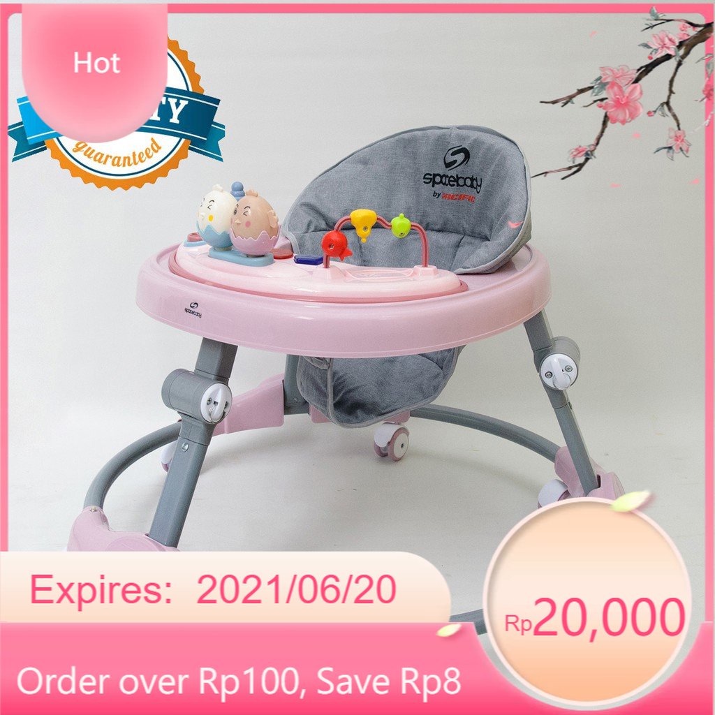 Baby Walker Wolker Roda Dorongan Bayi Belajar Jalan Anak Apolo Kereta Bayi Belajar Jalan - Spacebaby