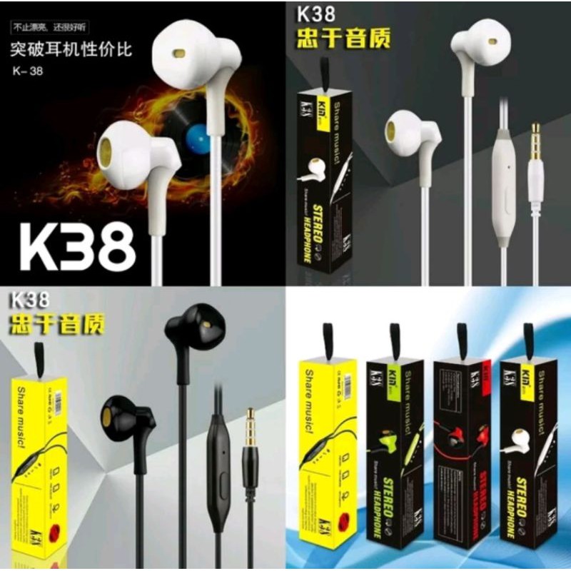 KM KYIN Headset/Earphone/Handsfree ORI Premium High Quality Sound SuperMegaBass