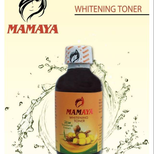 ⭐BAGUS⭐MAMAYA WHITENING TONER TEMULAWAK BPOM 60ML / TONER TEMULAWAK MAMAYA