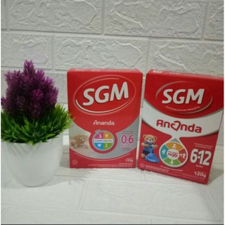 Image of SGM Ananda 0-6 bulan dan 6-12 bulan kemasan 120 gr
