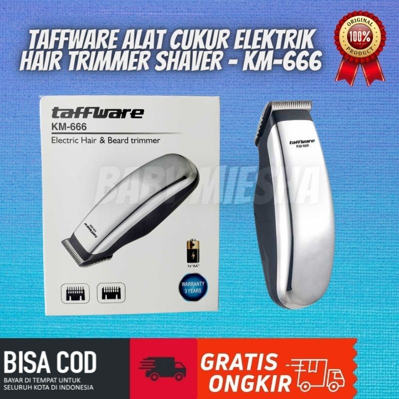 Taffware Alat Cukur Elektrik Hair Trimmer Shaver - KM-666 / Alat Cukur Rambut Elektrik / Gunting Rambut Elektrik / Alat Cukur Rambut Elektrik