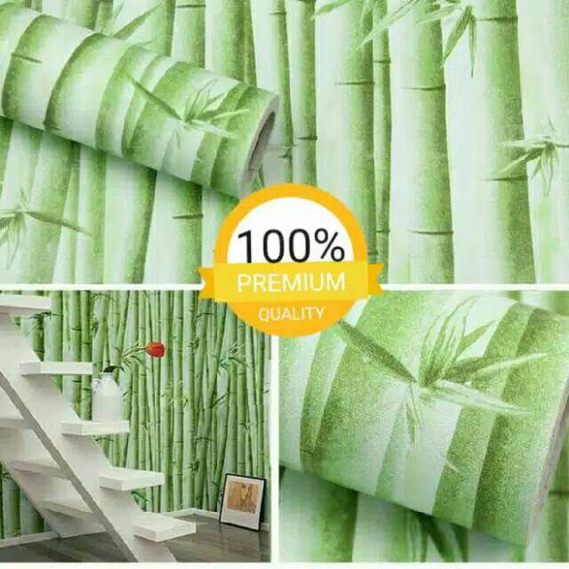 WALLPAPER DINDING BAMBU