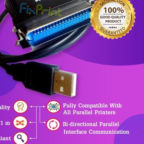 ♬ Kabel Converter USB to LPT Printer Epson LX300+ LQ2180 LQ2190 TMU220 ♞