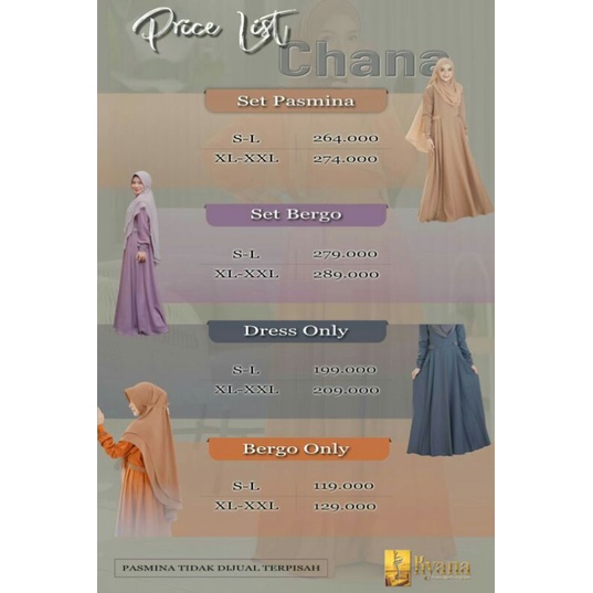 Chana Gamis Only by Kyana Hijab