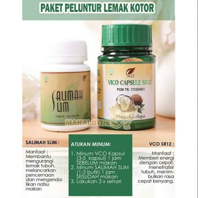 PAKET PELAKOR / PELUNTUR LEMAK KOTOR / PELANGSING BADAN BPOM SR12