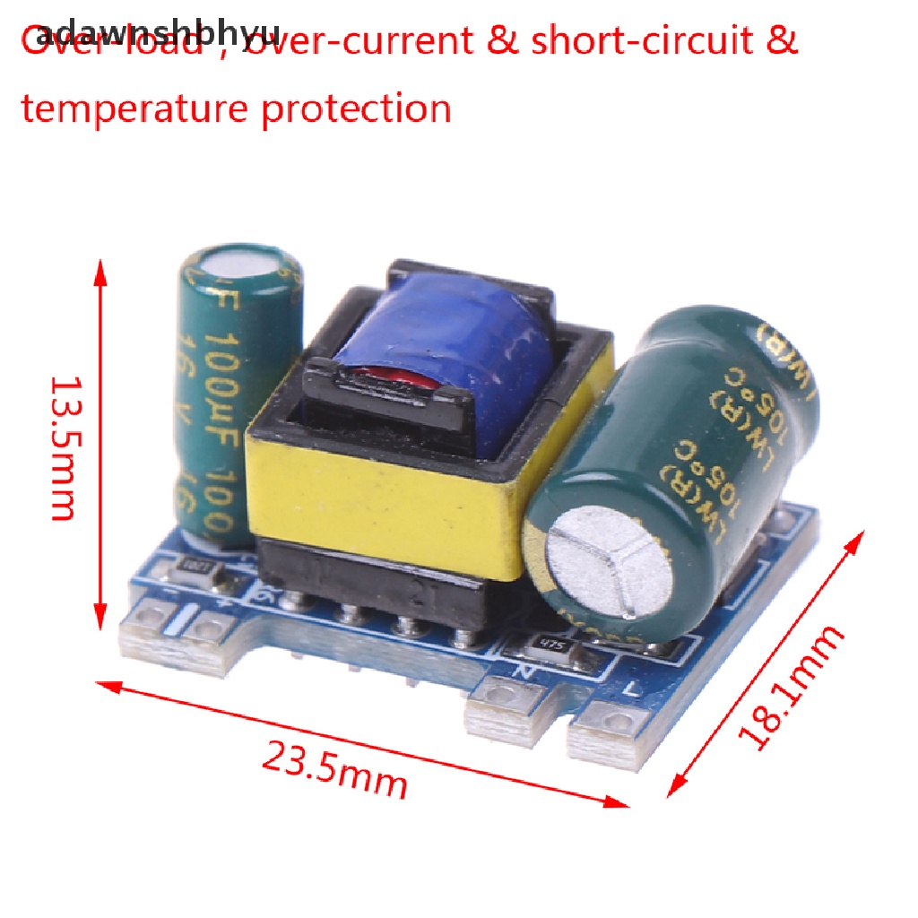 Modul converter Modul power supply Saklar Isolated adawnshbhyu AC-DC 12V 300mA 3.5W