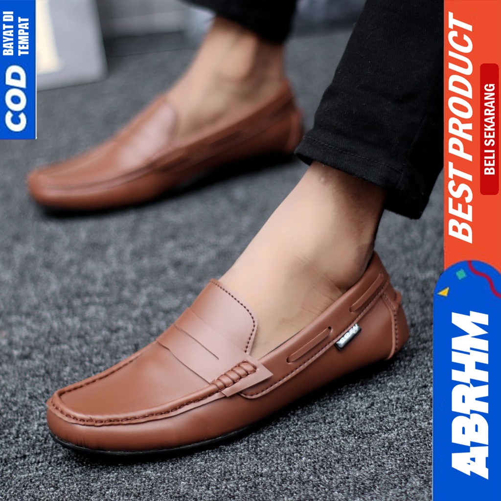 Sepatu Pantofel Formal Kerja Kantor Hitam Pria Original Abrhm Verona