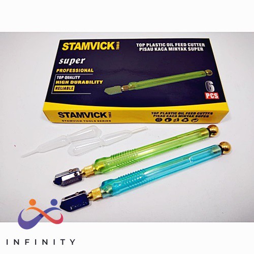STAMVICK OIL CUTTER / PISAU POTONG KACA BERKUALITAS JAPAN KUALITY TOYO KUALITAS TERBAIK INF