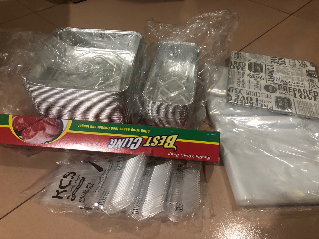 @25pcs Alumunium Foil Cup Bx 0344/ Aluminium Tray Bx0344 Tanpa Tutup