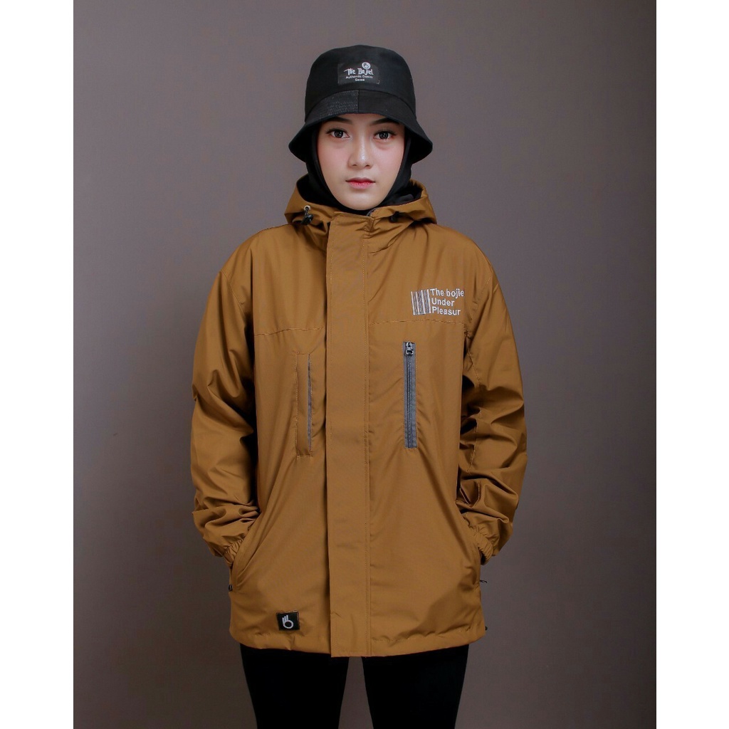 Jaket Parasut Pria dan Wanita Waterproof  M L XL Original The Bojiel / Jaket Outdoor Uniseks Terbaru Kekinian Outdoor Anti Air