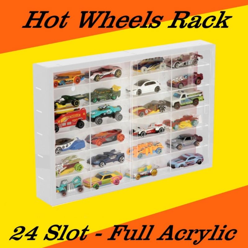 rak Hotwheels acrylic 24 slot 1:64 diecast rak Hotwheels