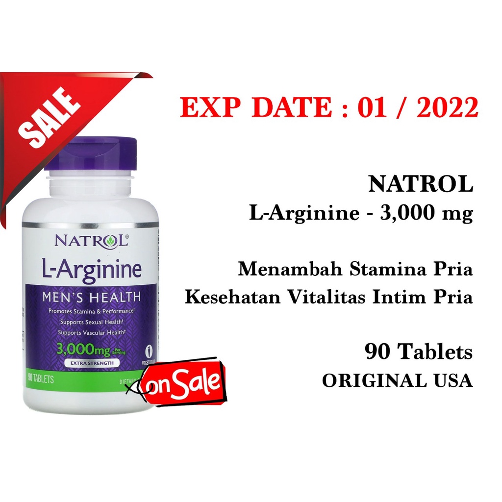 Sale Natrol L Arginine 3000 mg Mens health