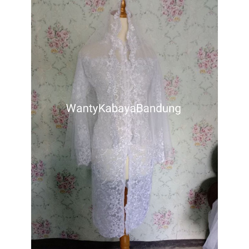 Kebaya Akad Putih Bersih Modern