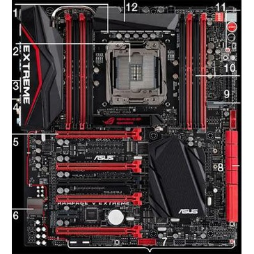 Mainboard Asus Maximus VIII Extreme - LGA1151 Intel Z170 Intel Gen 6/7