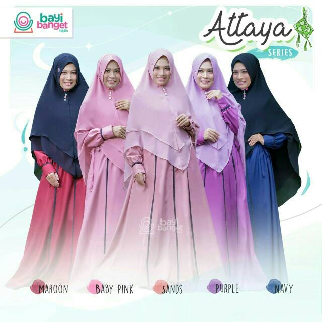 Gamis Ibu Attaya Series Couple Family Set Toyobo Fodu by BBH Bayi Banget Hijab