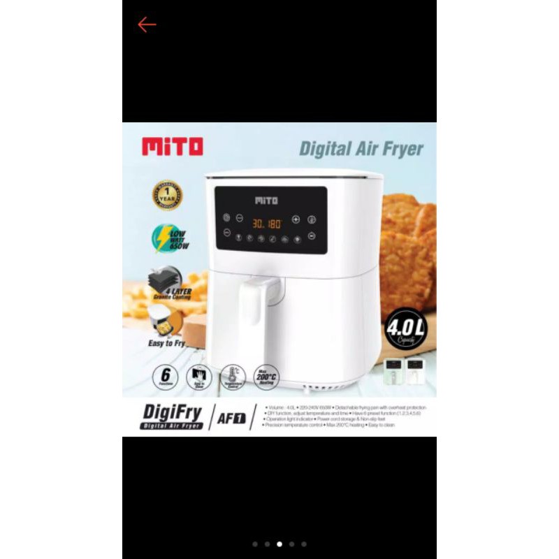 DIGITAL AIR FRYER MITO