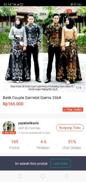 Maura Couple - Sania Ruffle Batik Couple Ori Ndoro Jowi Dnt Garansi Termurah Shopee Kebaya Modern