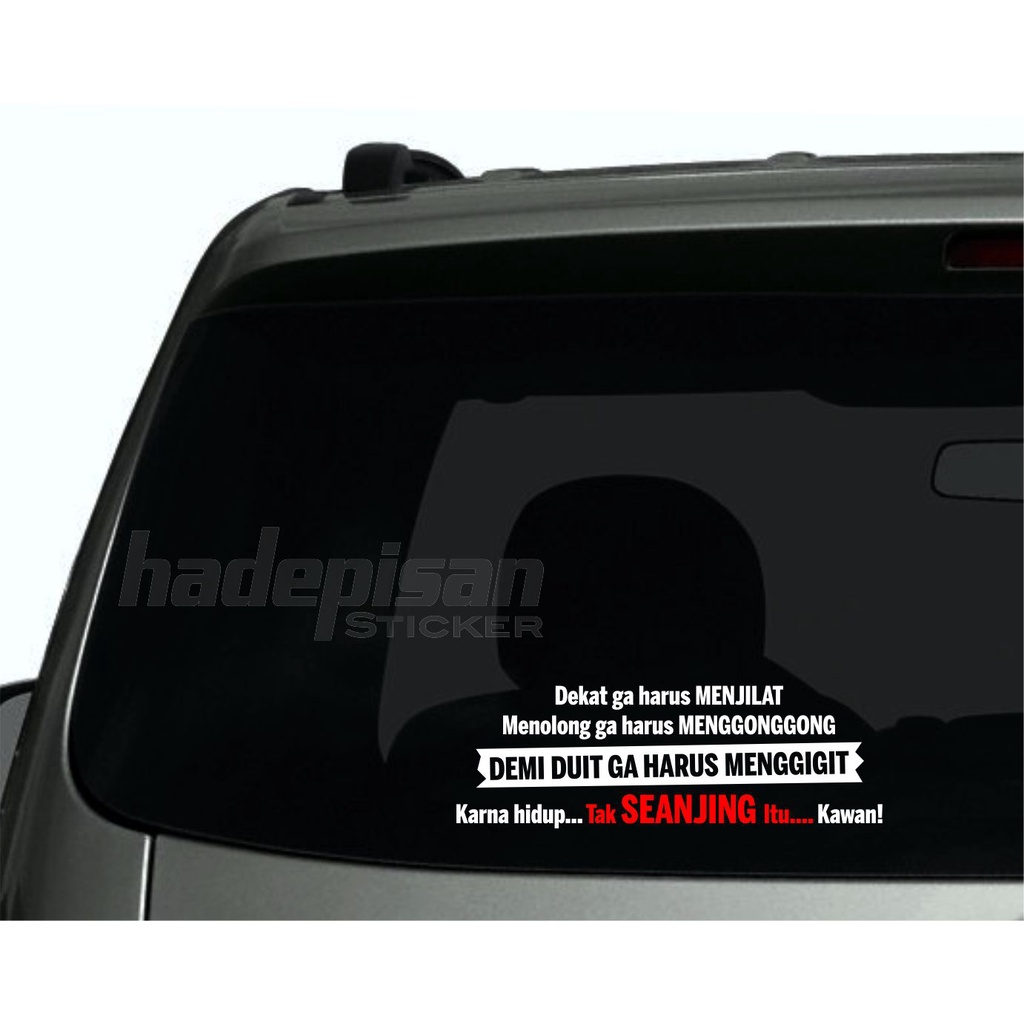 Jual Stiker Cutting Sticker Body dan Kaca Mobil Tulisan Hidup tak