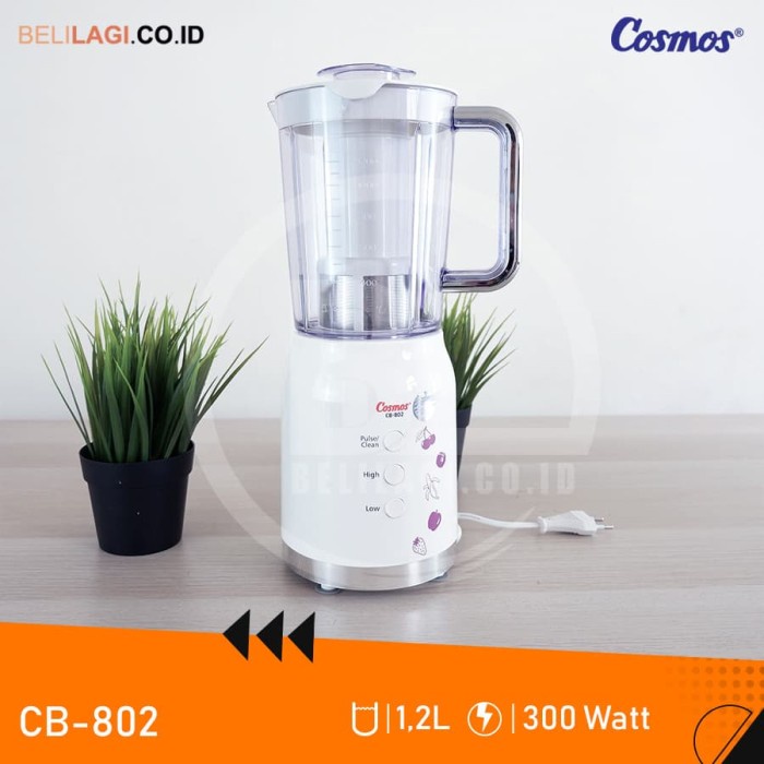 vd01bgg Cosmos Blender Plastic Cb 802 / Smart Blender Cb802 - 1.2L - Putih Fsfs201J