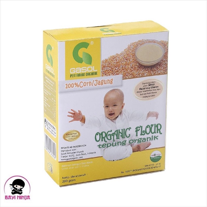 

D02D1 Gasol Organic Tepung Jagung Organik 200 G Da01D100