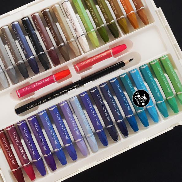 

➸ Faber Castell Hexagonal Oil Pastel Crayon 72 Colours Color Warna ♀