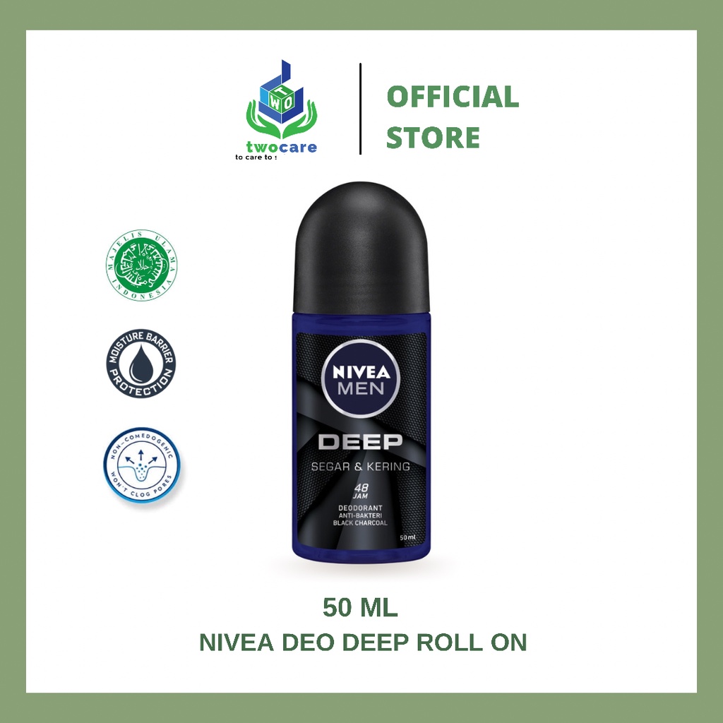 NIVEA MEN Personal Care Deodorant Deep Roll On 25 ml / 50 ml