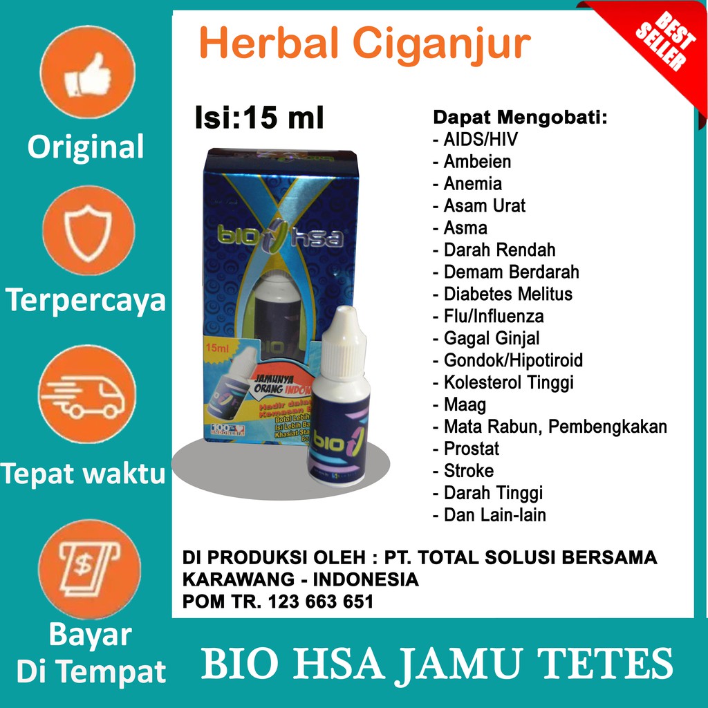 Bio Hsa 15 ml | Obat Bio Hsa | Jamu Bio Hsa | Jamu Tetes Bio Hsa | Bio hsa original  Isi 15 ml